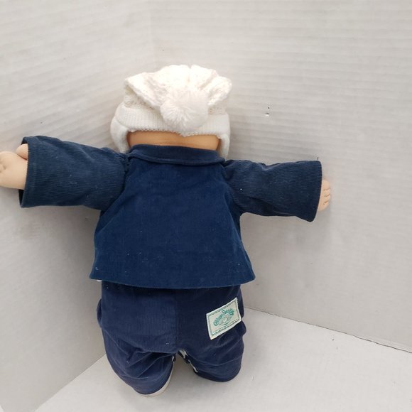 Vintage Cabbage Patch Kids 1978 1982 Original Doll Baby boy Blue Outfit Shoes 80 - Picture 16 of 16